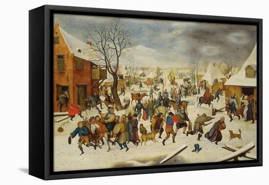 Massacre of the Innocents-Pieter Brueghel the Younger-Framed Premier Image Canvas