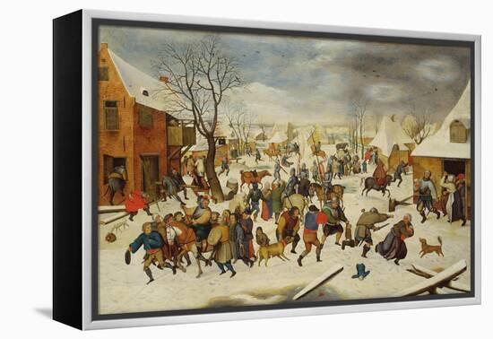 Massacre of the Innocents-Pieter Brueghel the Younger-Framed Premier Image Canvas
