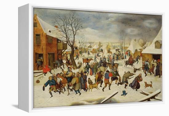 Massacre of the Innocents-Pieter Brueghel the Younger-Framed Premier Image Canvas