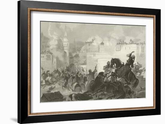 Massacre of the Memlooks, Egypt, 1811-Alonzo Chappel-Framed Giclee Print