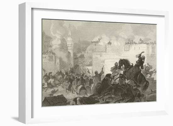 Massacre of the Memlooks, Egypt, 1811-Alonzo Chappel-Framed Giclee Print