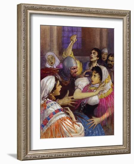 Massacre of the Sicilian Vespers-John Millar Watt-Framed Giclee Print