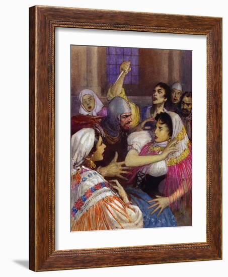 Massacre of the Sicilian Vespers-John Millar Watt-Framed Giclee Print