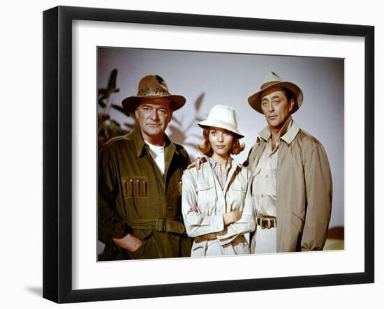 Massacre pour un fauve Rampage by PhilKarlson with Jack Hawkins, Elsa Martinelli and Robert Mitchum-null-Framed Photo