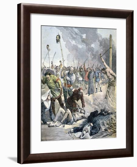Massacres in China, 1891-Henri Meyer-Framed Giclee Print