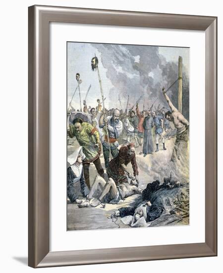 Massacres in China, 1891-Henri Meyer-Framed Giclee Print