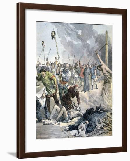 Massacres in China, 1891-Henri Meyer-Framed Giclee Print