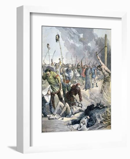 Massacres in China, 1891-Henri Meyer-Framed Giclee Print