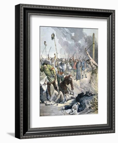 Massacres in China, 1891-Henri Meyer-Framed Giclee Print