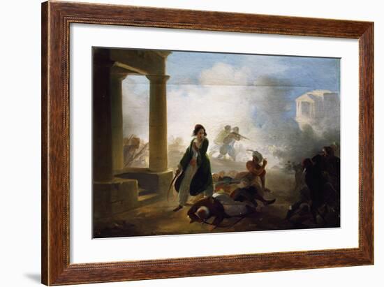 Massacres in Greece, 1855-1860-Giovanni Marghinotti-Framed Giclee Print