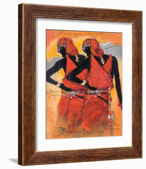 Massai Twins-Joadoor-Framed Art Print