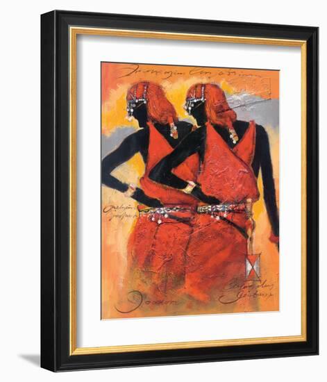 Massai Twins-Joadoor-Framed Art Print