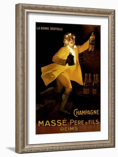 Masse Pere & Fils Champagne, c.1920-Marcellin Auzolle-Framed Giclee Print