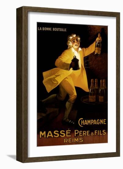 Masse Pere & Fils Champagne, c.1920-Marcellin Auzolle-Framed Giclee Print