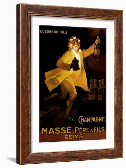 Masse Pere & Fils Champagne, c.1920-Marcellin Auzolle-Framed Giclee Print