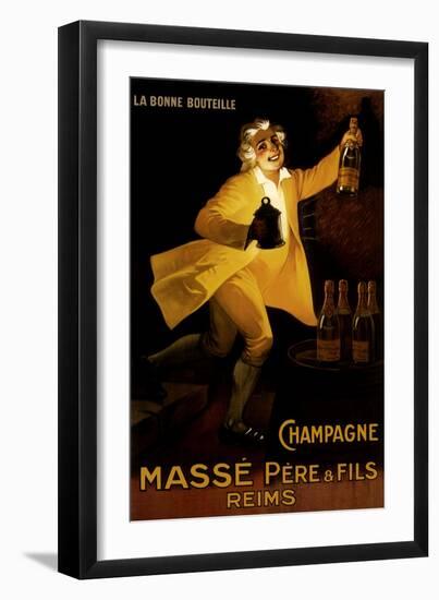Masse Pere & Fils Champagne, c.1920-Marcellin Auzolle-Framed Giclee Print