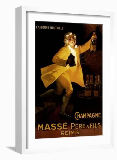 Masse Pere & Fils Champagne, c.1920-Marcellin Auzolle-Framed Giclee Print