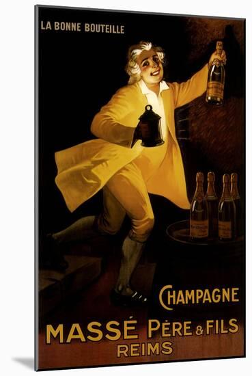 Masse Pere & Fils Champagne, c.1920-Marcellin Auzolle-Mounted Giclee Print