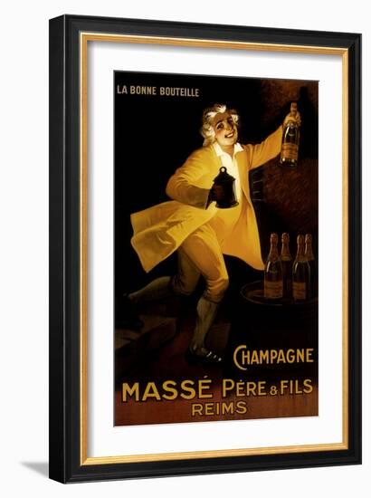 Masse Pere & Fils Champagne, c.1920-Marcellin Auzolle-Framed Giclee Print