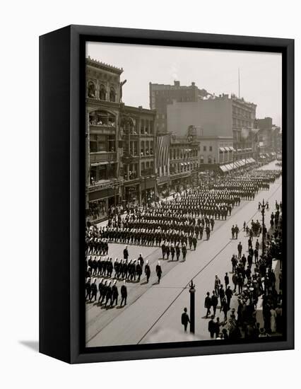 Massed Formation, State Encampment, Michigan K.T. Knights Templar-null-Framed Stretched Canvas