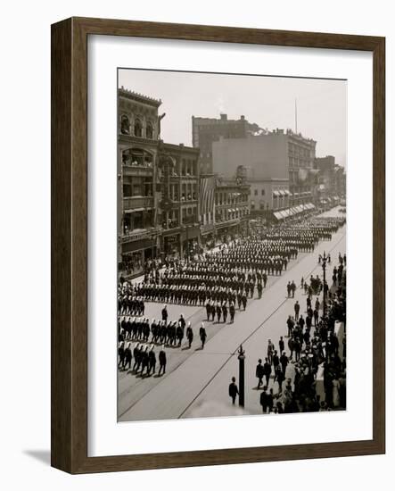 Massed Formation, State Encampment, Michigan K.T. Knights Templar-null-Framed Photo