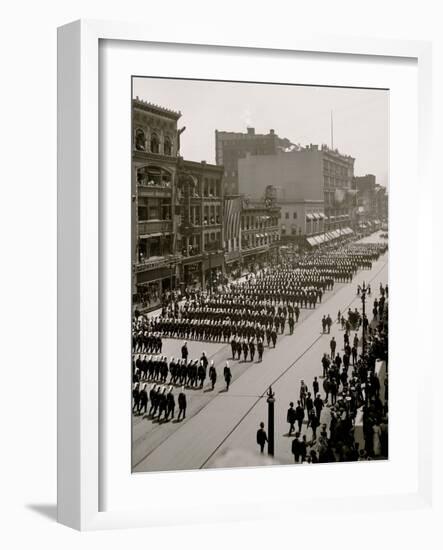 Massed Formation, State Encampment, Michigan K.T. Knights Templar-null-Framed Photo