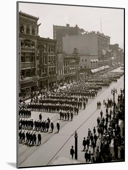 Massed Formation, State Encampment, Michigan K.T. Knights Templar-null-Mounted Photo