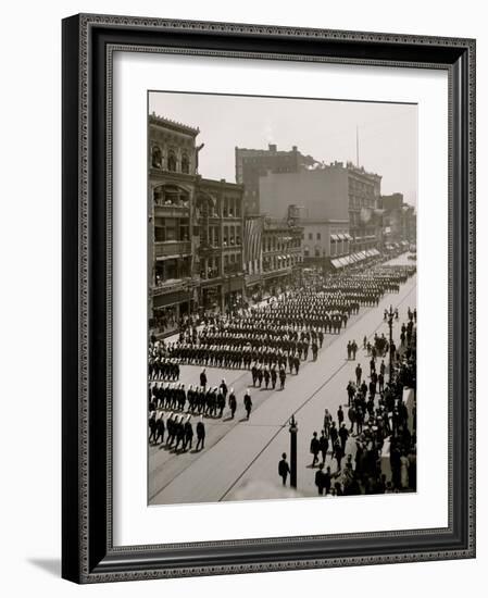 Massed Formation, State Encampment, Michigan K.T. Knights Templar-null-Framed Photo