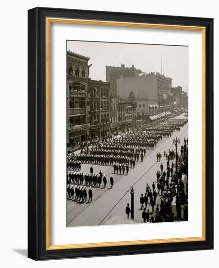 Massed Formation, State Encampment, Michigan K.T. Knights Templar-null-Framed Photo