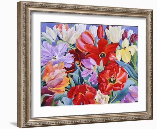 Massed Tulips, 2003-Christopher Ryland-Framed Giclee Print