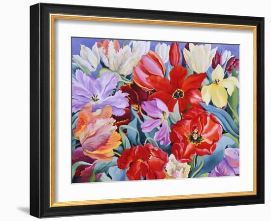 Massed Tulips, 2003-Christopher Ryland-Framed Giclee Print