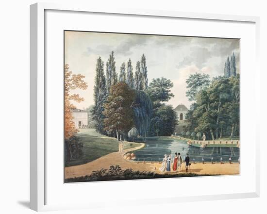 Massena Park at Reuil, 15 April 1813 (Gouache on Paper)-Caizac-Framed Giclee Print