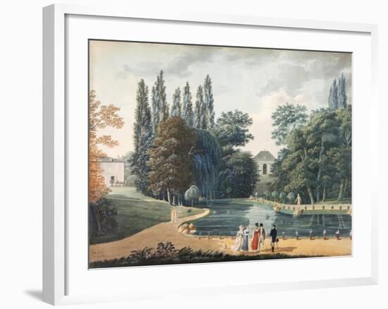 Massena Park at Reuil, 15 April 1813 (Gouache on Paper)-Caizac-Framed Giclee Print