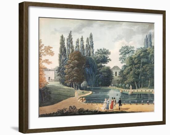 Massena Park at Reuil, 15 April 1813 (Gouache on Paper)-Caizac-Framed Giclee Print