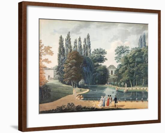 Massena Park at Reuil, 15 April 1813 (Gouache on Paper)-Caizac-Framed Giclee Print