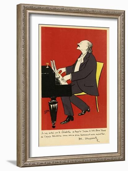 Massenet, Sem, Celebrites-null-Framed Art Print