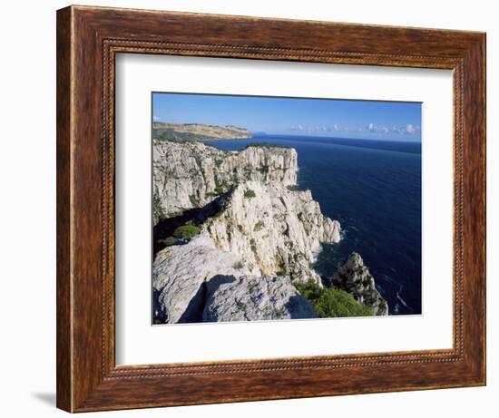 Massif Des Calanques, Bouches-Du-Rhone, Provence, France, Mediterranean-Bruno Morandi-Framed Photographic Print