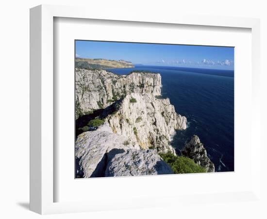 Massif Des Calanques, Bouches-Du-Rhone, Provence, France, Mediterranean-Bruno Morandi-Framed Photographic Print