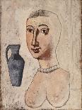 The Painter (With a Model)-Massimo Campigli-Framed Giclee Print