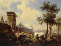 Landscape with Palm, Detail from the Death of Count De Josselin Di Montmorency, 1825-Massimo D'Azeglio-Premium Giclee Print