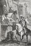 Knights on Horseback, Illustration from Ettore Fieramosca or Challenge of Barletta-Massimo D'Azeglio-Giclee Print