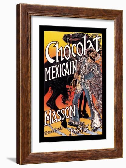 Masson: Chocolat Mexicain-Eugene Grasset-Framed Art Print