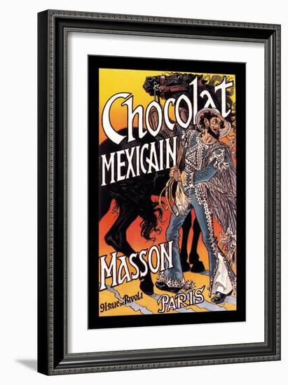 Masson: Chocolat Mexicain-Eugene Grasset-Framed Art Print