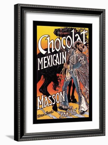 Masson: Chocolat Mexicain-Eugene Grasset-Framed Art Print