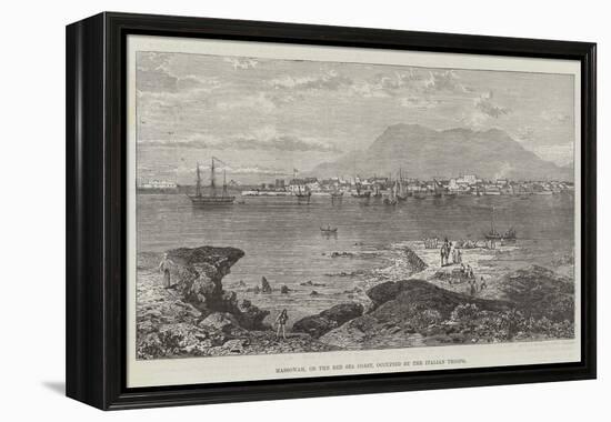 Massowah, on the Red Sea Coast, Occupied by the Italian Troops-null-Framed Premier Image Canvas