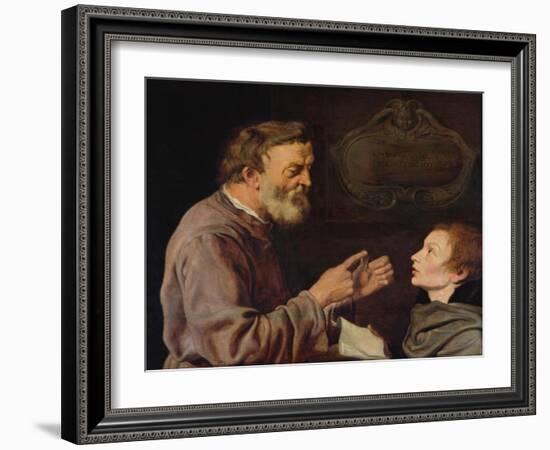Master and Pupil, 1620-Jacques II de Gheyn-Framed Giclee Print