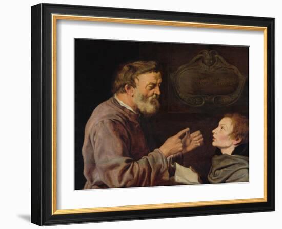 Master and Pupil, 1620-Jacques II de Gheyn-Framed Giclee Print