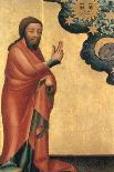 The Creation of the Sun, Moon and Stars, Detail from the Grabow Altarpiece, 1379-83-Master Bertram of Minden-Framed Giclee Print