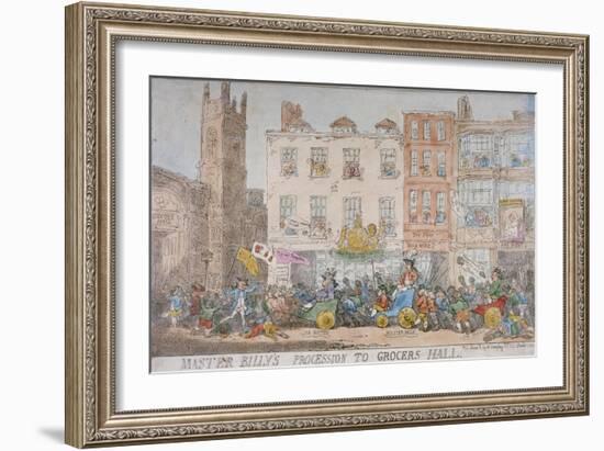 Master Billy's Procession to Grocers' Hall, 1784-Thomas Rowlandson-Framed Giclee Print