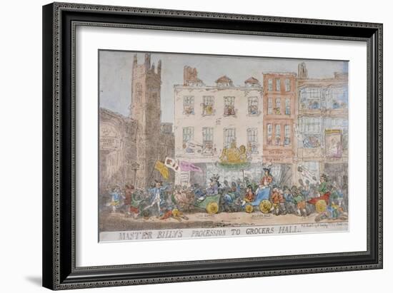 Master Billy's Procession to Grocers' Hall, 1784-Thomas Rowlandson-Framed Giclee Print